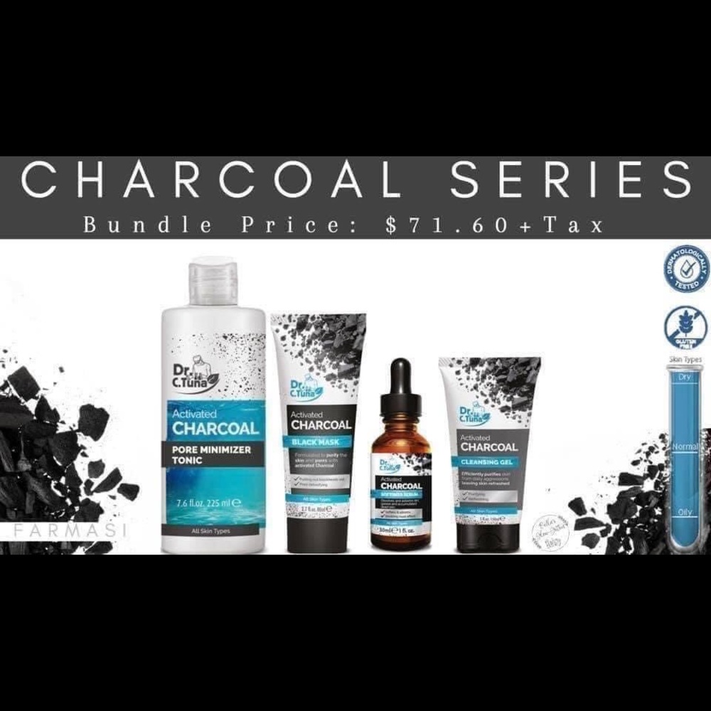 Farmasi Charcoal Series Skin Care Gift Set Bundle